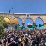 דגלי חמאס הונפו בהר-הבית לאחר תפילות הרמאדן | צפו