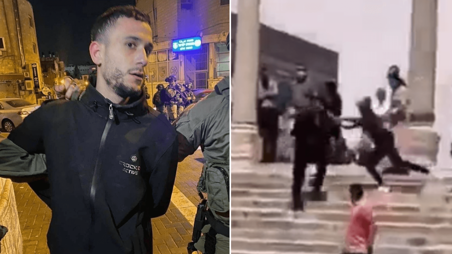 המשטרה עצרה את הערבי שתקף שוטר בהר הבית | תיעוד