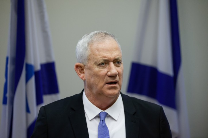 גנץ. צילום: אוליביה פיטוסי פלאש 90
