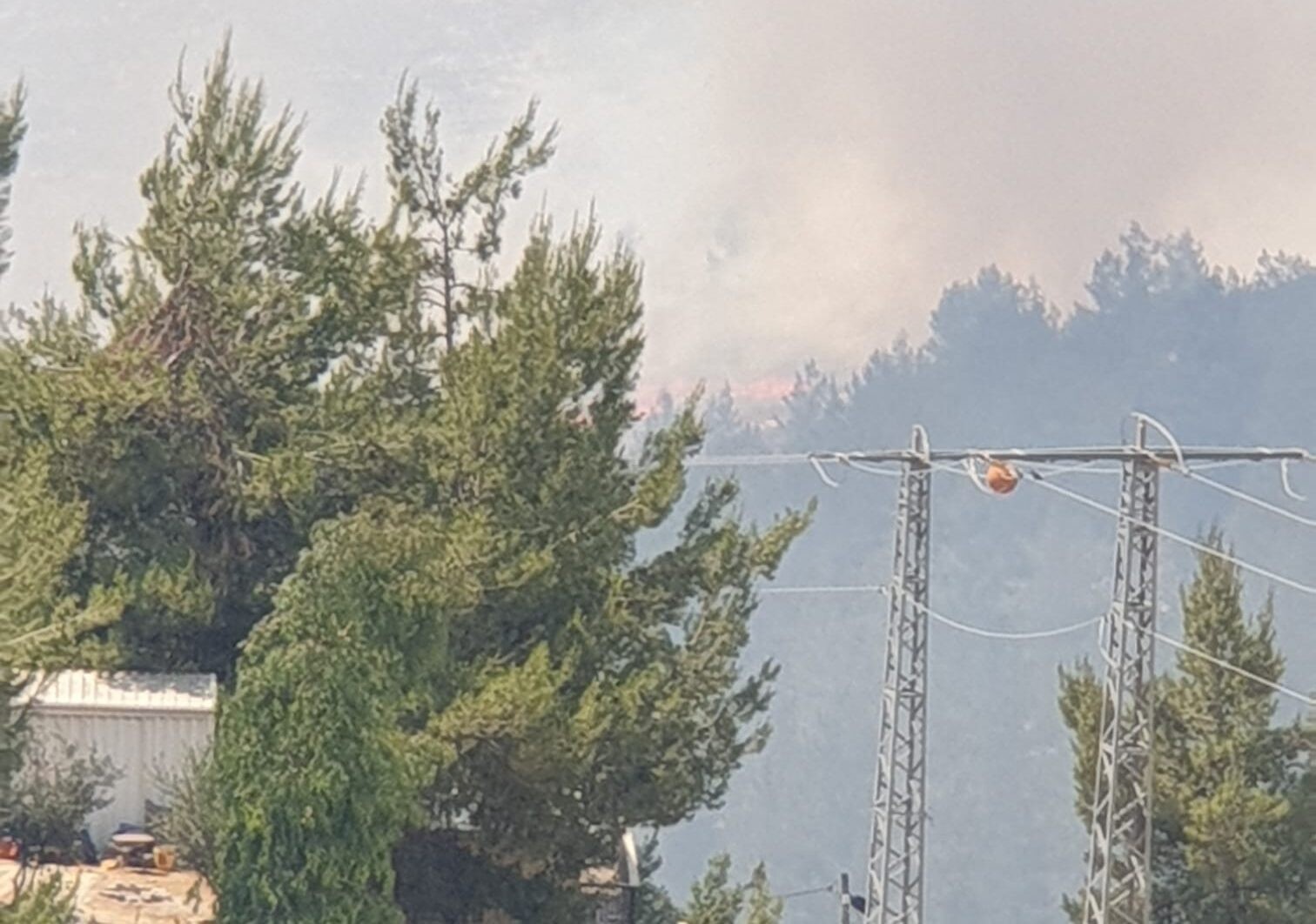בעקבות שריפה: פונה קו בתים ראשון בבת עין