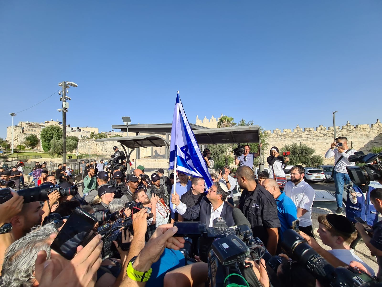 הצהרת בן גביר בשער שכם: "המפכ"ל כושל"