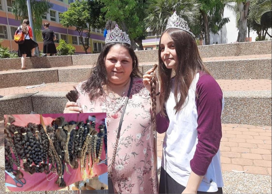 מחווה מרגשת באולפנה בנתניה: 58 בנות תרמו שיער לחולי סרטן