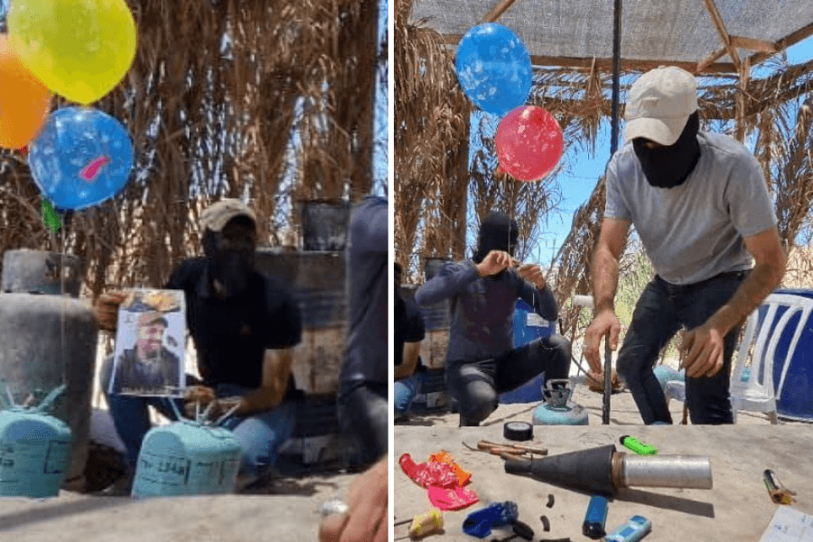 שעות לפני מצעד הדגלים: שריפות בעוטף כתוצאה מבלוני תבערה