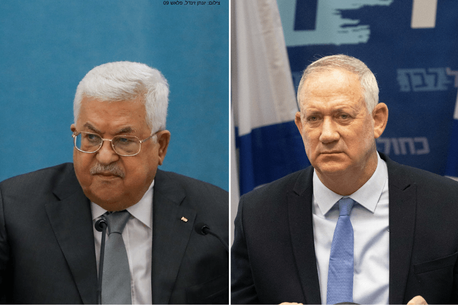 גנץ בירך אבו מאזן לרגל חג הקורבן - "שוחחו באווירה חיובית"