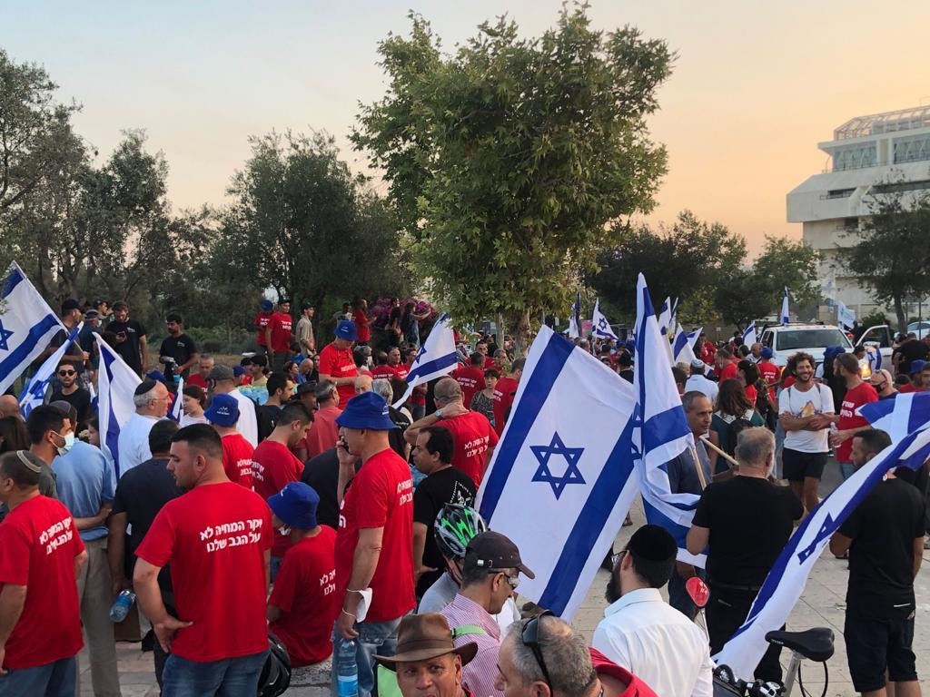 הפגנה בדרום תל-אביב, צילום: רועי שושה