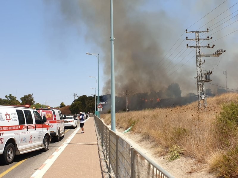 סמוך למקום הנפילה - האש מתחדשת: כתבנו מדווח מהצפון
