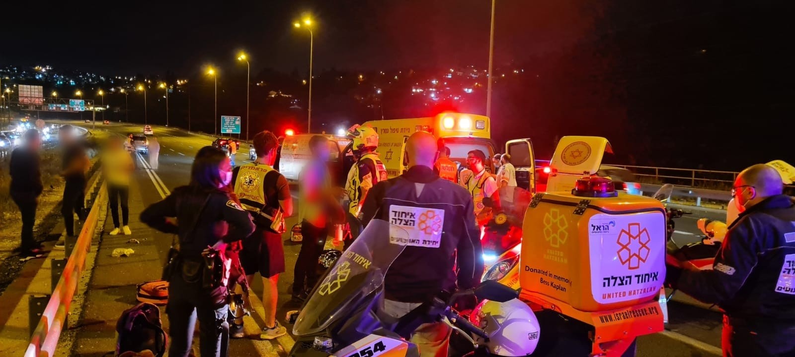 רוכב אופנוע בן 19 נהרג בכביש מספר 1 סמוך למחלף חמד