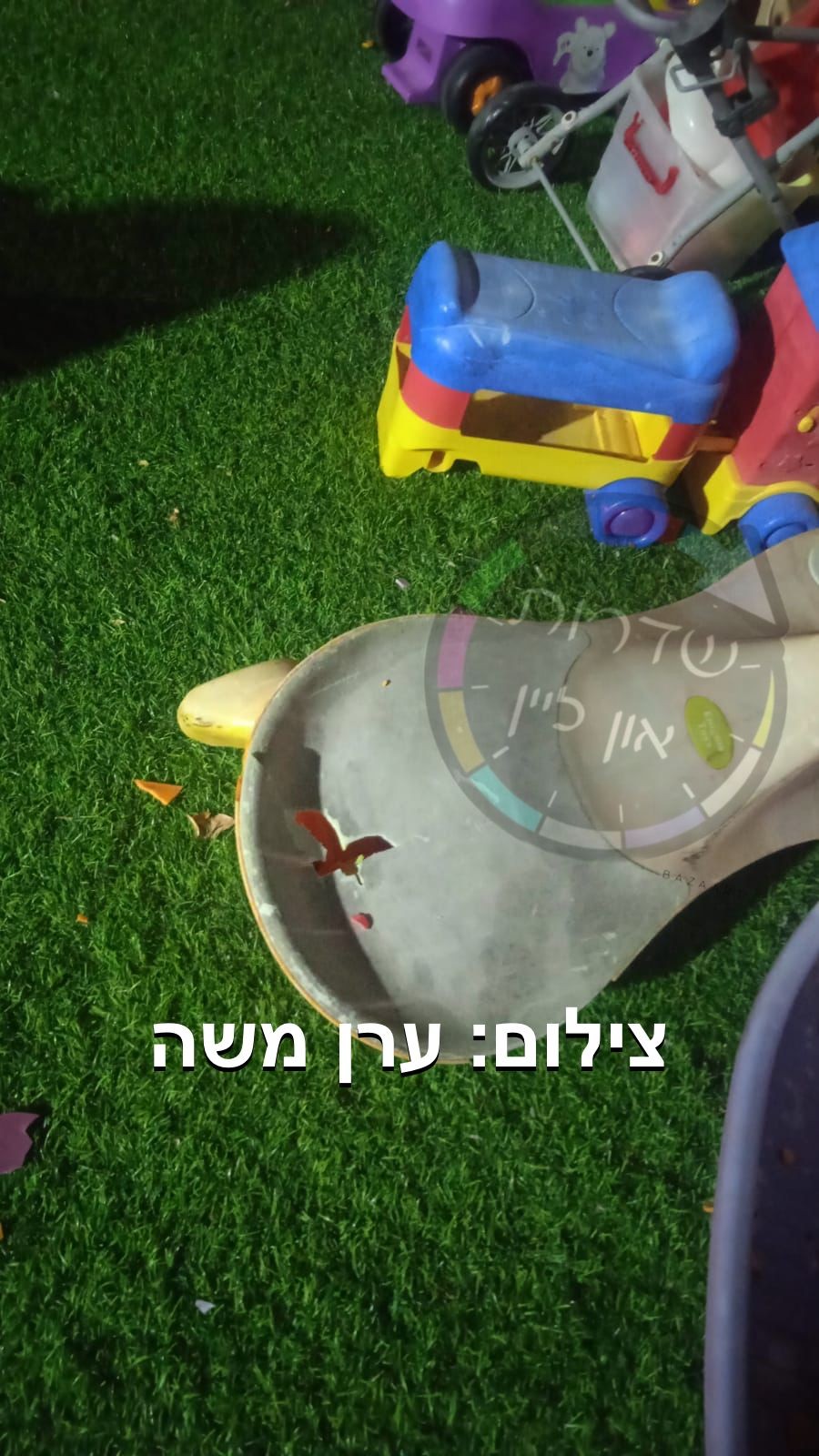 דיווח ערבי על ירי מקלעים לעבר העיר שדרות; נזק לרכוש