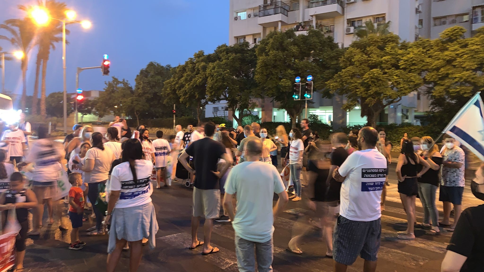 הפגנה בדרום ת"א נגד כוונת העירייה לשלב ילדי מסתננים בבי"ס