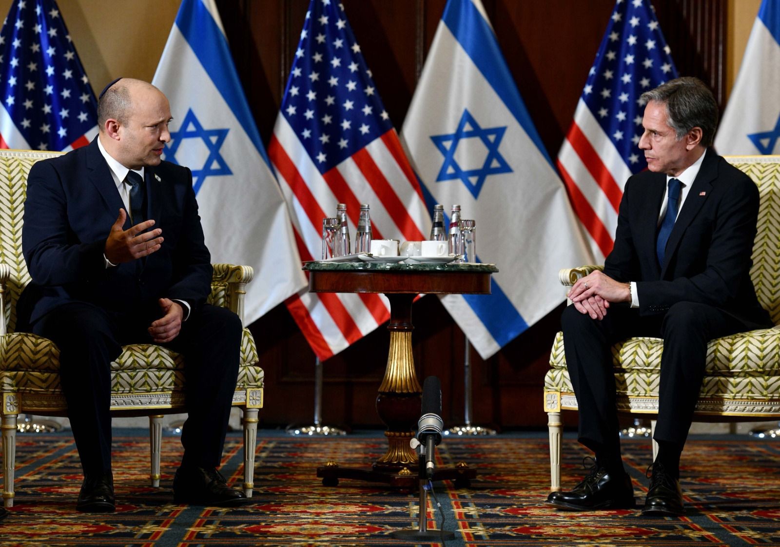 פגישת בנט ושר החוץ האמריקני בלינקן, צילום: אבי אוחיון / לע"מ