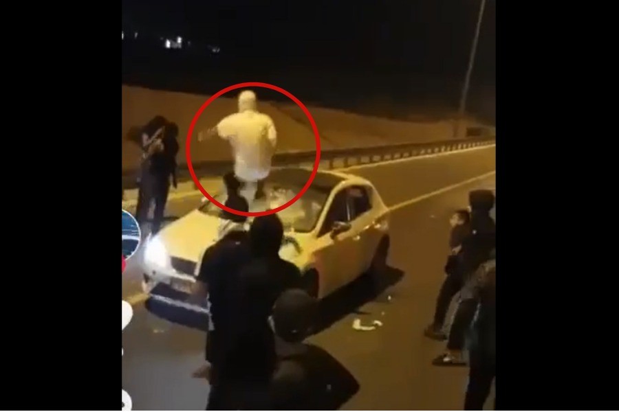 ניסיון לינץ'. צילום: מתוך רשתות ערביות