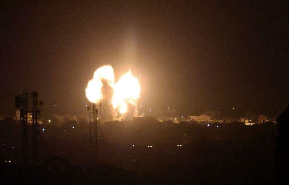 תקיפה ברצועת עזה, ארכיון, צילום: רשתות ערביות