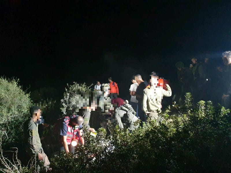 כוחות הביטחון חילצו לוחם שנפל לבור באזור נחושה - מצבו קל