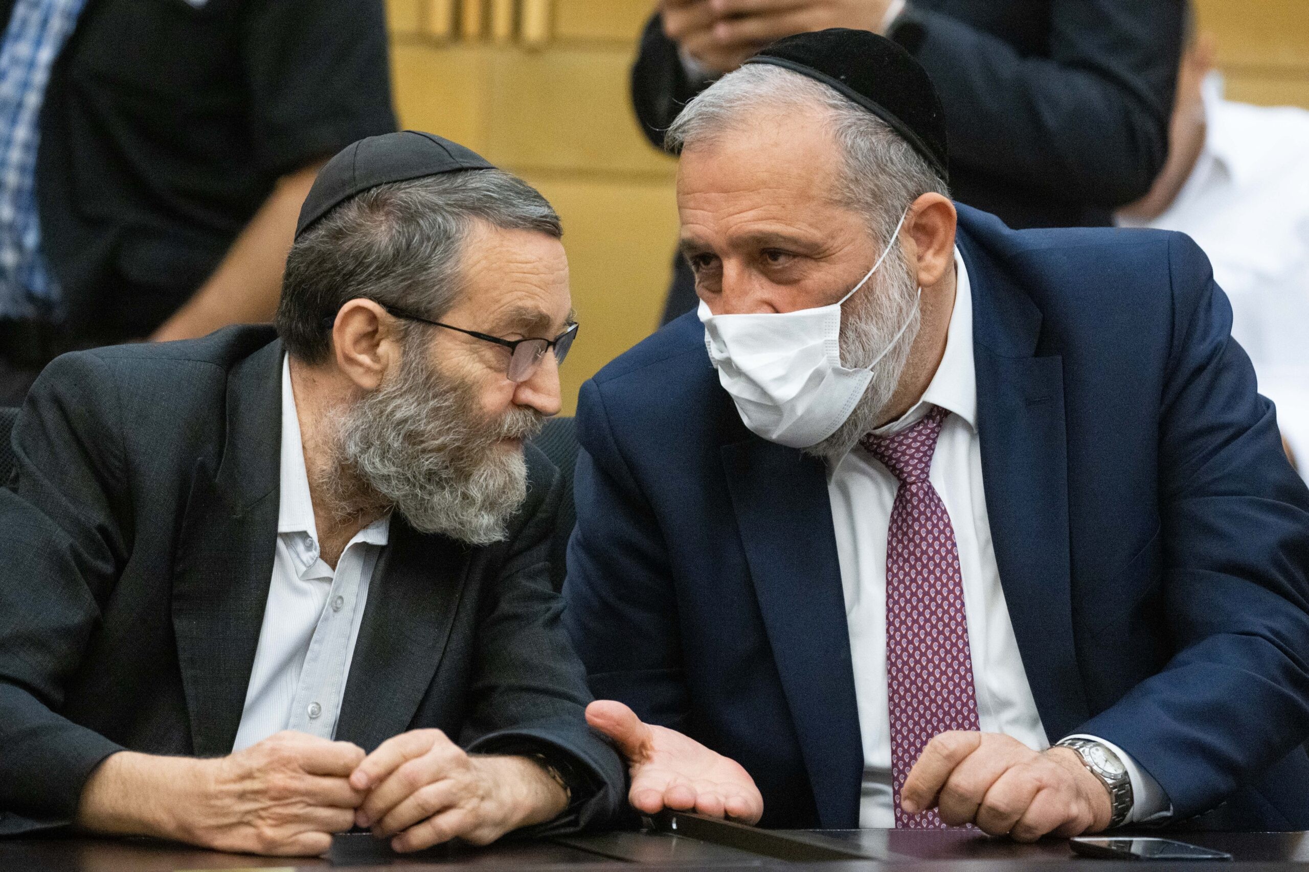 דרעי עם גפני. צילום: יונתן זינדל פלאש 90