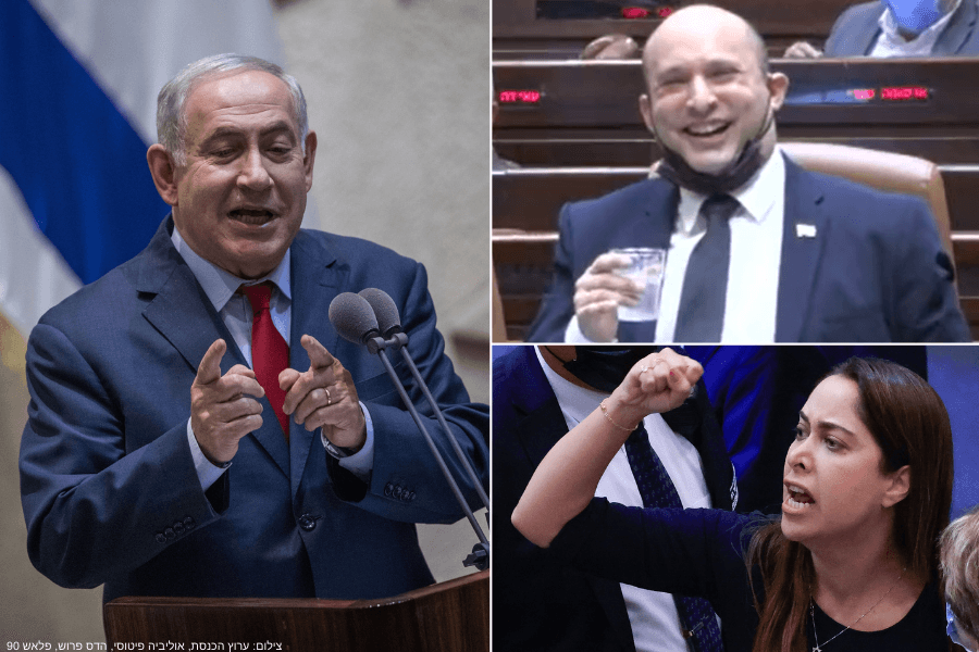 הבדיחה על התוכי, הצחוק של בנט והחרוזים של נתניהו