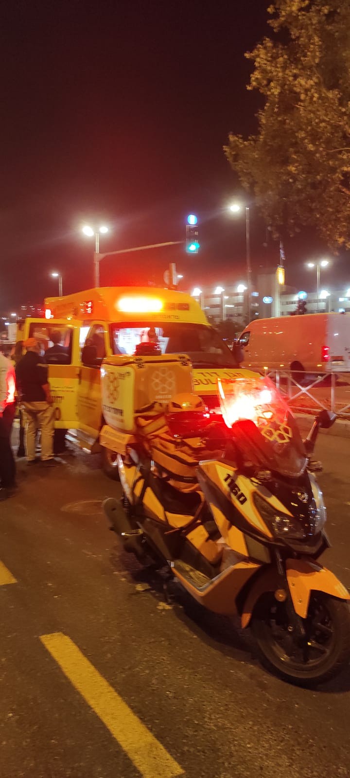 ירושלים: רוכב אופניים חשמליים בן 50 נפגע בתאונה באורח קשה