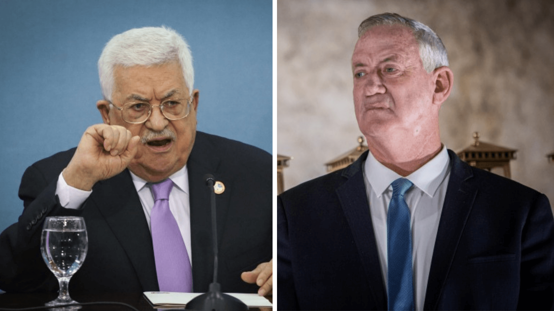 שר הביטחון גנץ שוחח עם אבו מאזן לרגל הרמדאן