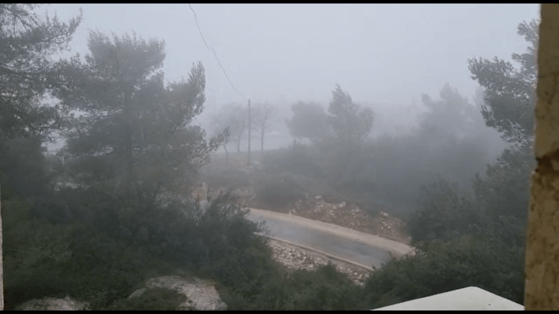 פתיתי שלג החלו לרדת בגוש עציון | צפו בתיעודים