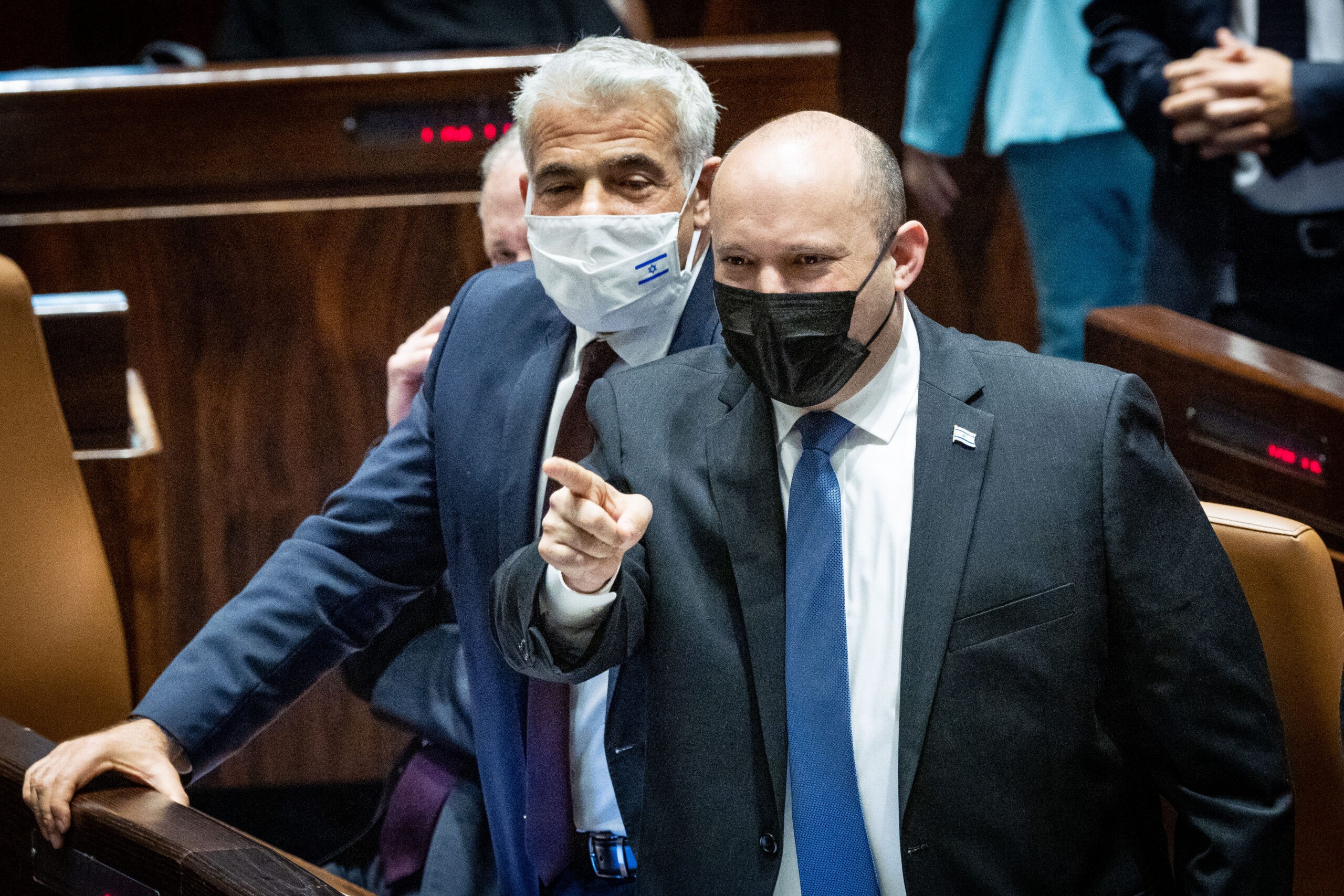 נפתלי בנט ויאיר לפיד | צילום: פלאש 90