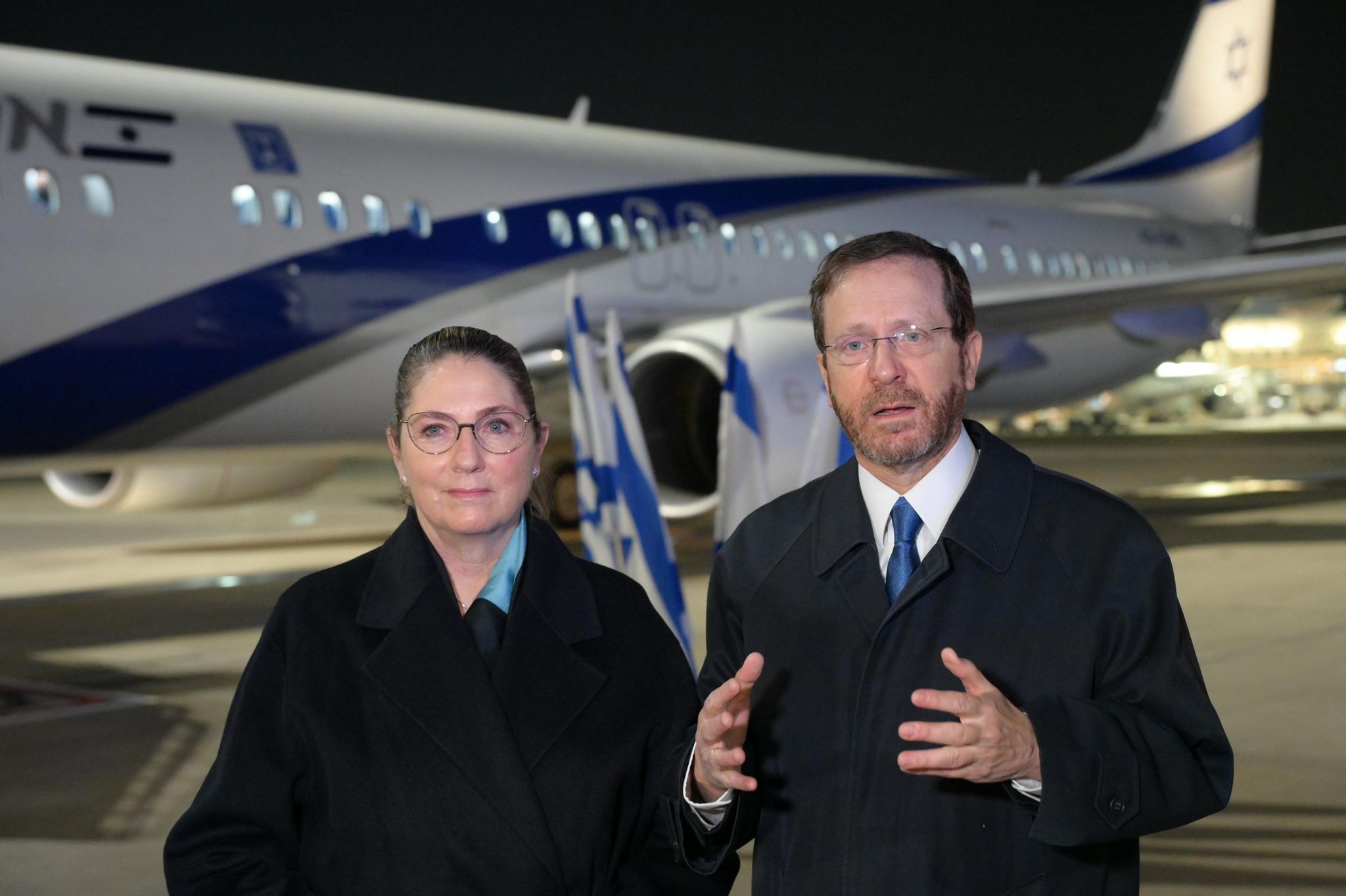 הנשיא הרצוג נפגש עם יורש העצר האמירתי באבו דאבי | צפו