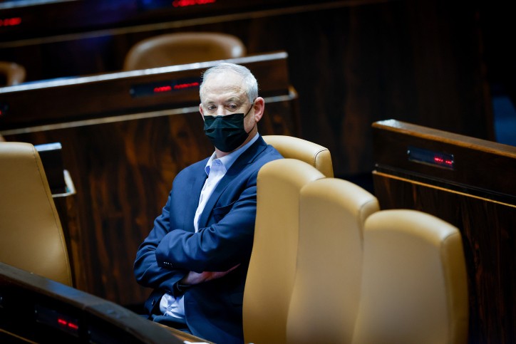 שר הבטחון, בני גנץ. צילום: אוליבר פיטוסי, פלאש 90