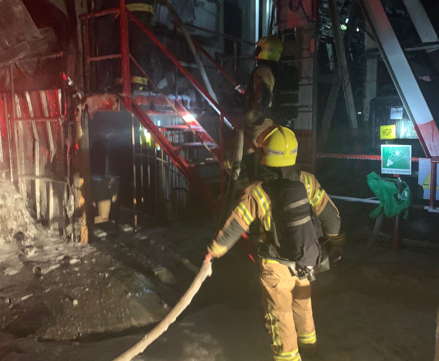שריפה במפעל בקצרין: ללא נפגעים, נזק רב נגרם לרכוש