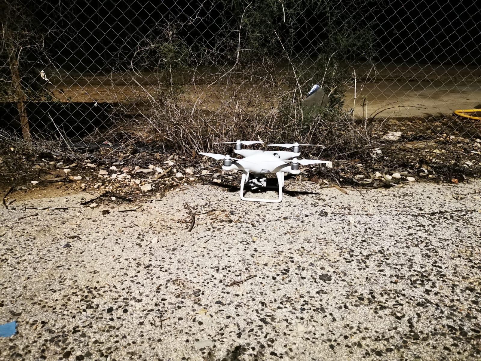 הרחפן שהופל בגבול לבנון. צילום: דובר צה"ל