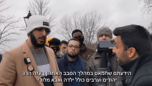 "השתקתי אותו": פעיל ההסברה התעמת עם הבלוגר האנטישמי | צפו