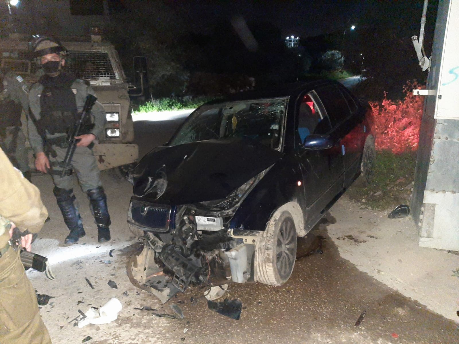 הריסת בתי המחבלים בשומרון: 2 לוחמי מג"ב נפצעו מרכב דורס