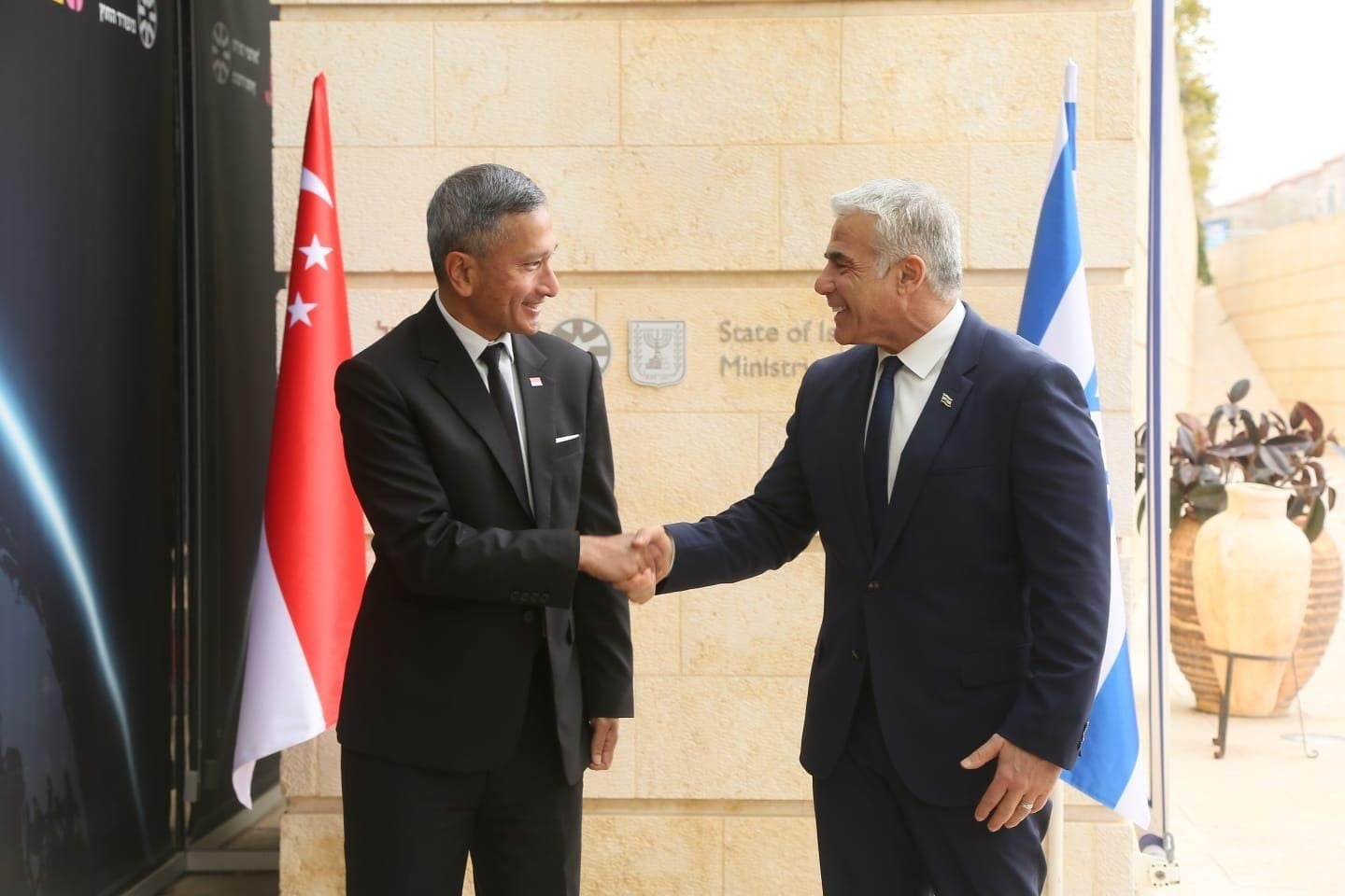 שרי החוץ בפגישתם. צילום: מירי שמעונוביץ