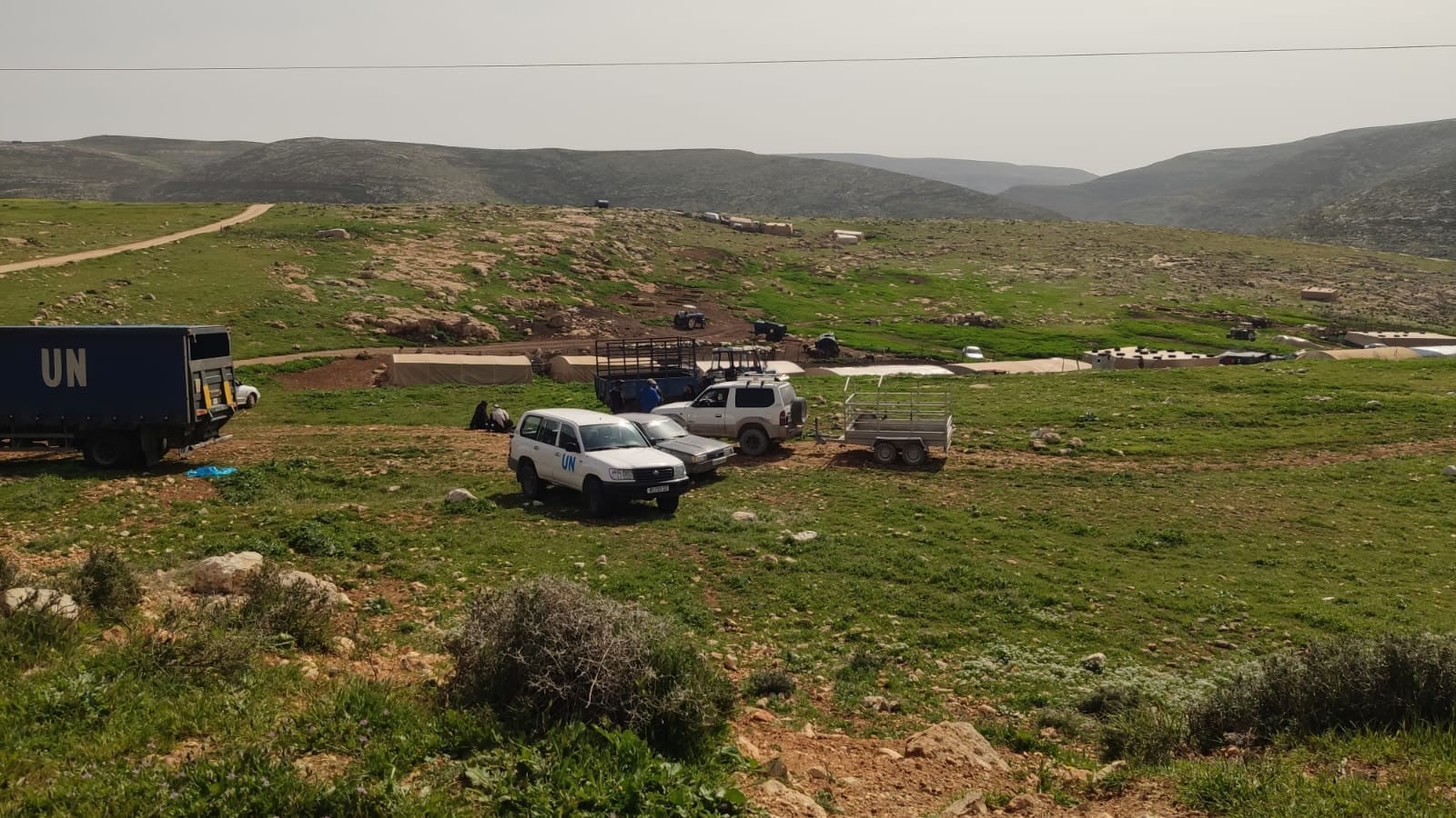 תיעוד: האו"ם ממשיך לסייע לתושבי המאחזים הבדואיים הלא חוקיים