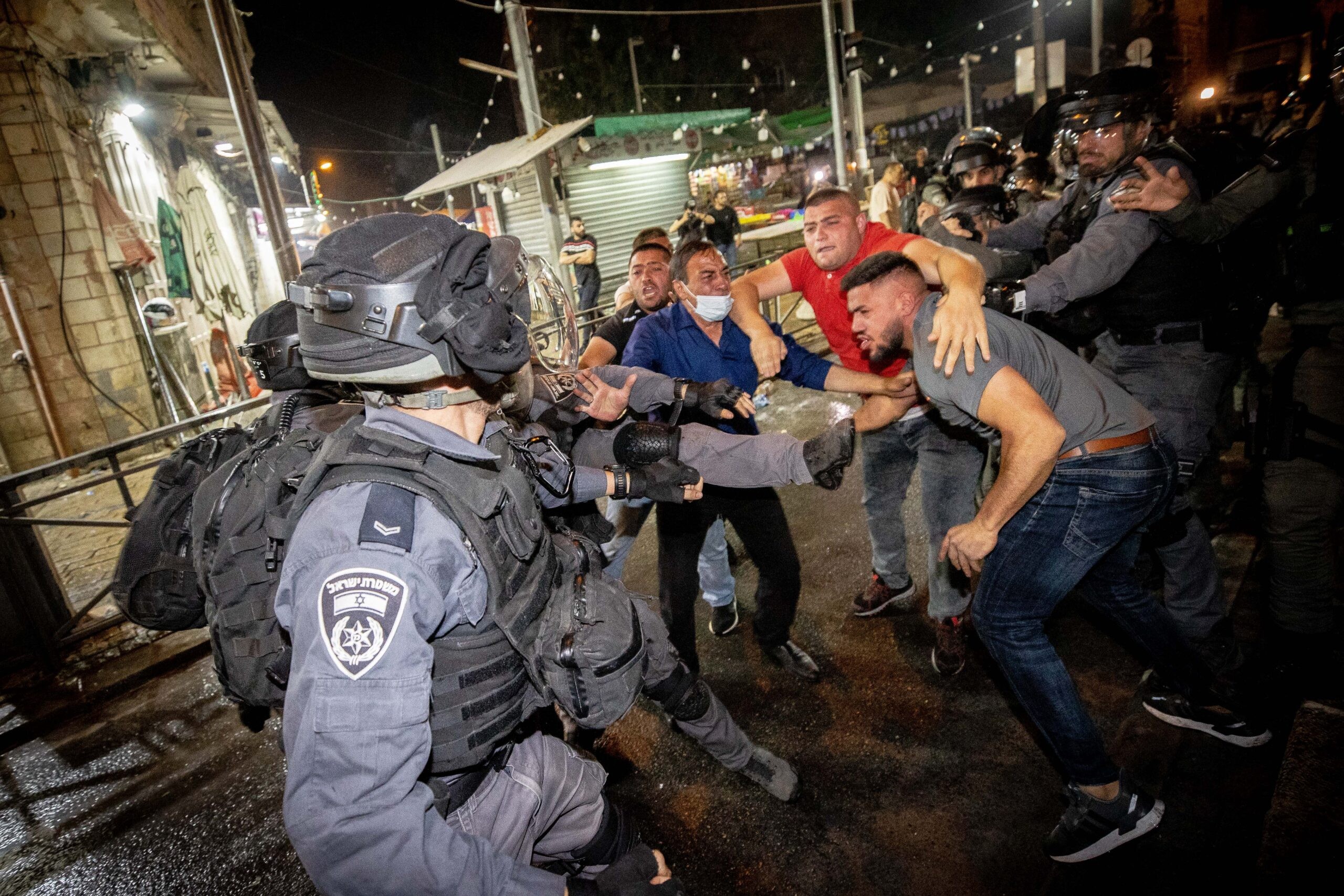 עימותים בשער שכם, אילוסטרציה. צילום: יונתן סינדל, פלאש 90