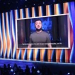מופיע בכל מקום אפשרי: זלנסקי נאם בטקס הגראמי 2022