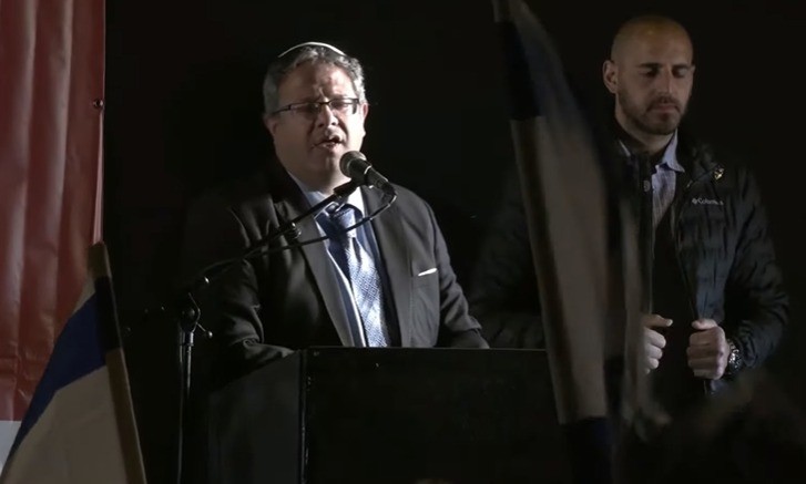 בן גביר נאם: "צריכים לדרוש בחירות ובבחירות הימין ינצח"