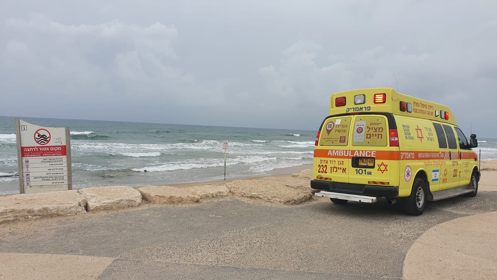 טרגדיה באשקלון: גבר בשנות ה-60 לחייו טבע למוות בחוף דלילה