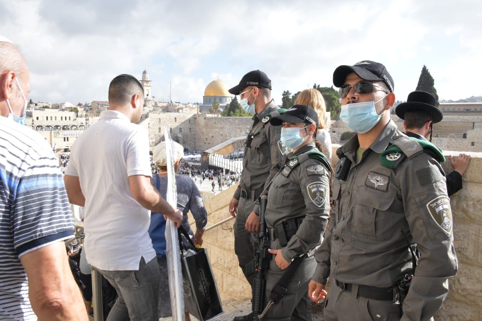 לוחמי מג"ב בעיר. צילום: משטרת ישראל