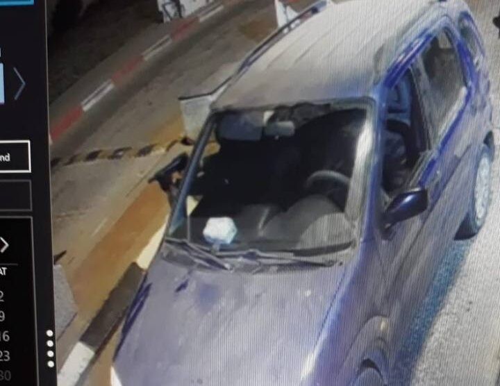 הרכב ששימש את המחבלים בפיגוע באריאל, באפריל השנה