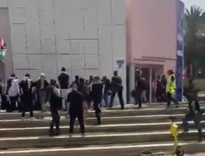 סטודנטים ערבים תקפו יהודים במהלך הפגנה באוניברסיטת ת"א