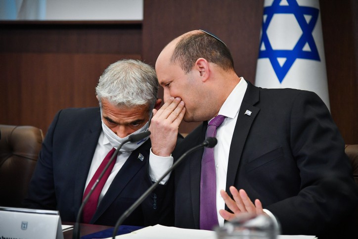 בנט ולפיד. צילום: יואב ארי דודקביץ', פלאש 90