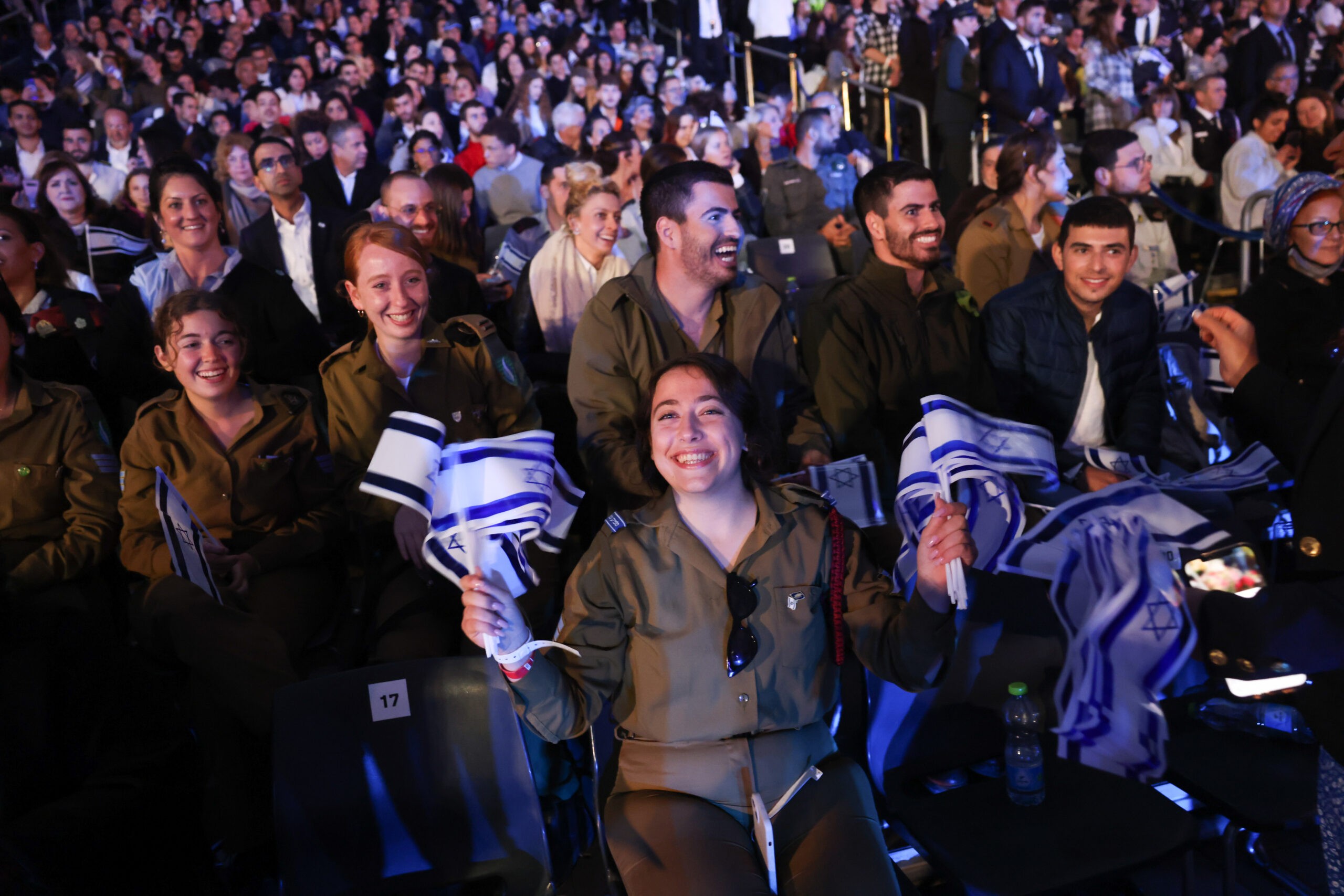 טקס השאת המשואות. צילום: יונתן זינדל פלאש 90
