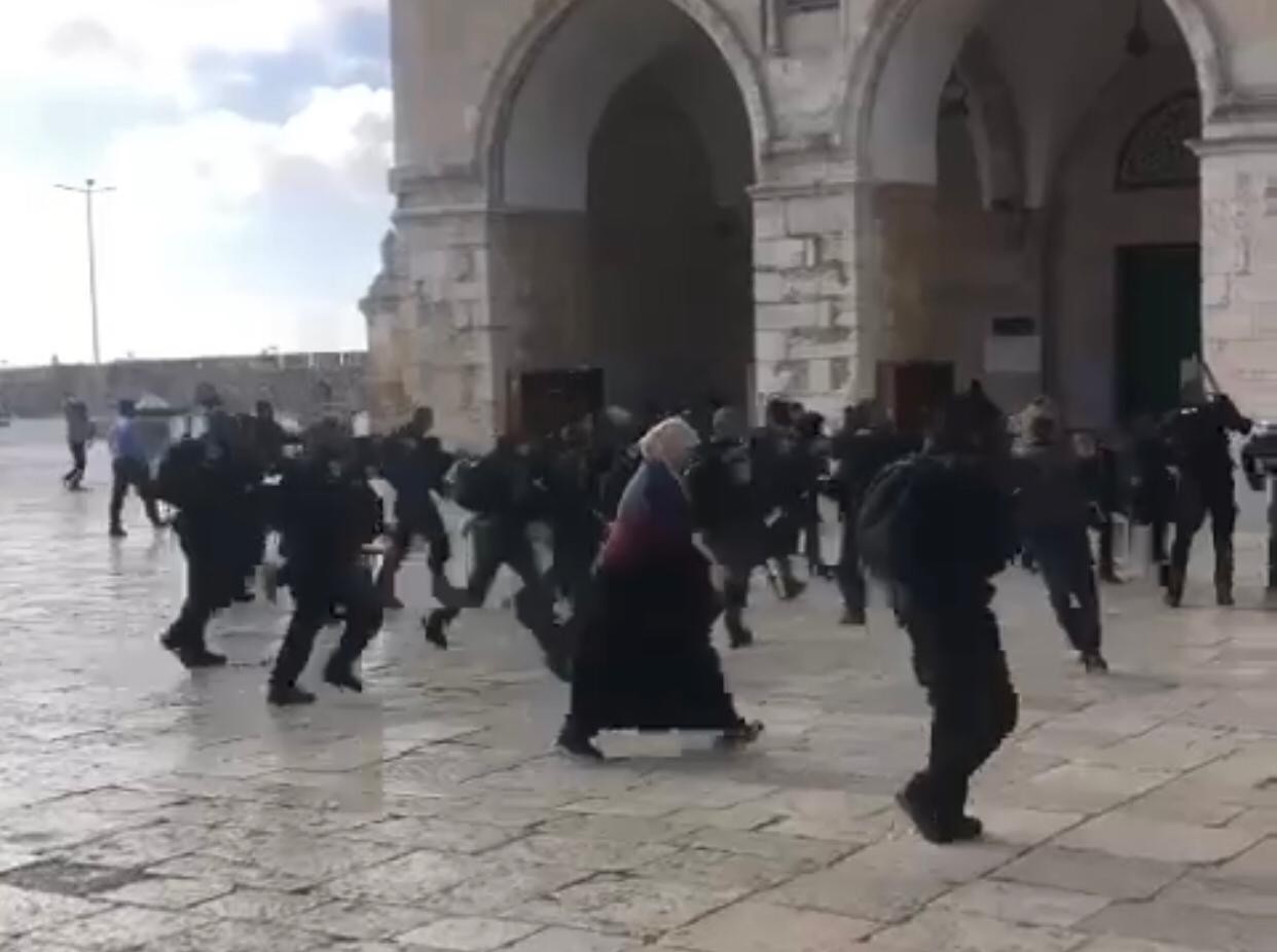 הר הבית נפתח ליהודים: פורעים ערבים מתפרעים במקום | תיעוד