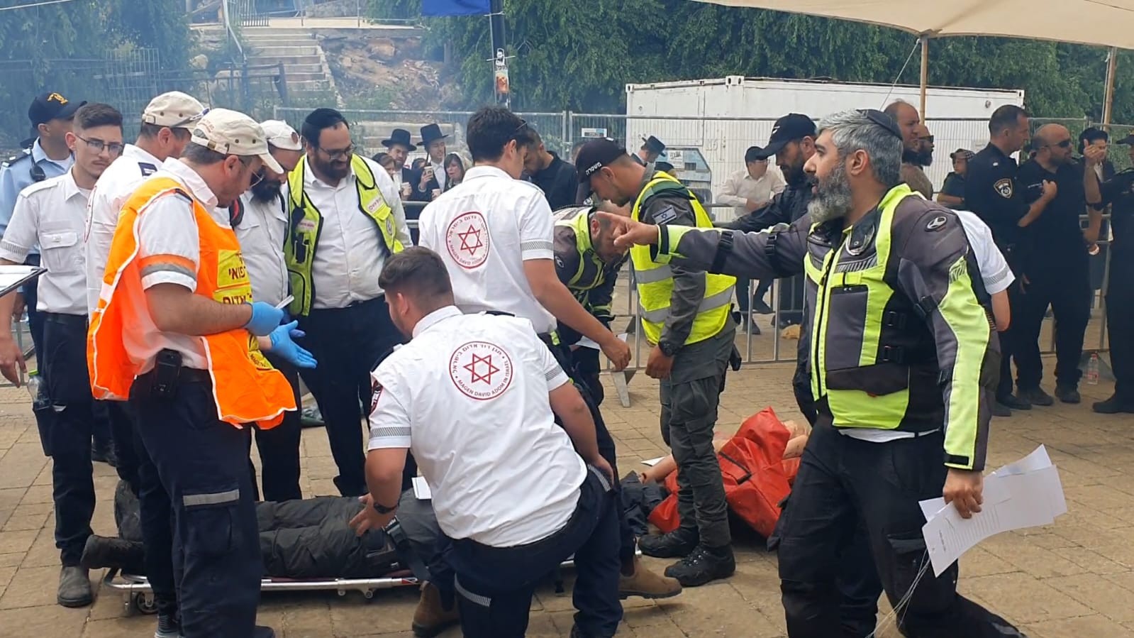 נזכרים ברגעים הקשים: במד"א תרגלו אסון המוני במירון | צפו
