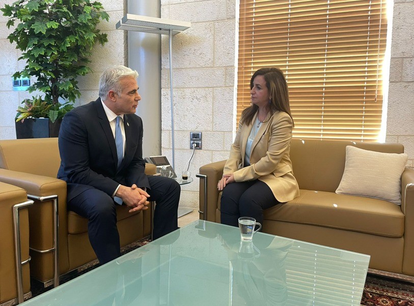 לפיד וזועבי. קרדיט: דוברות