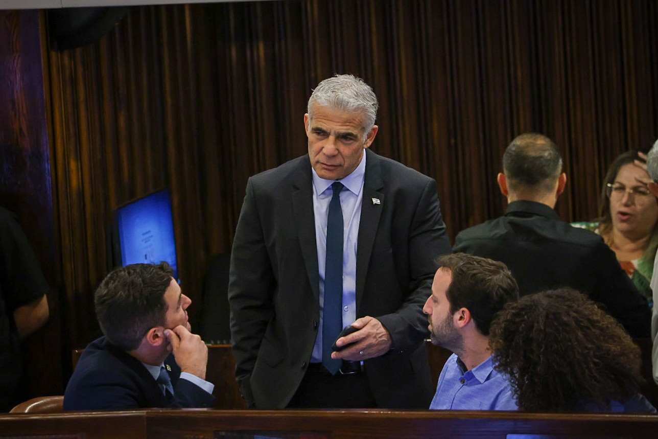 יאיר לפיד. צילום: דוברות הכנסת - נועם מושקוביץ'