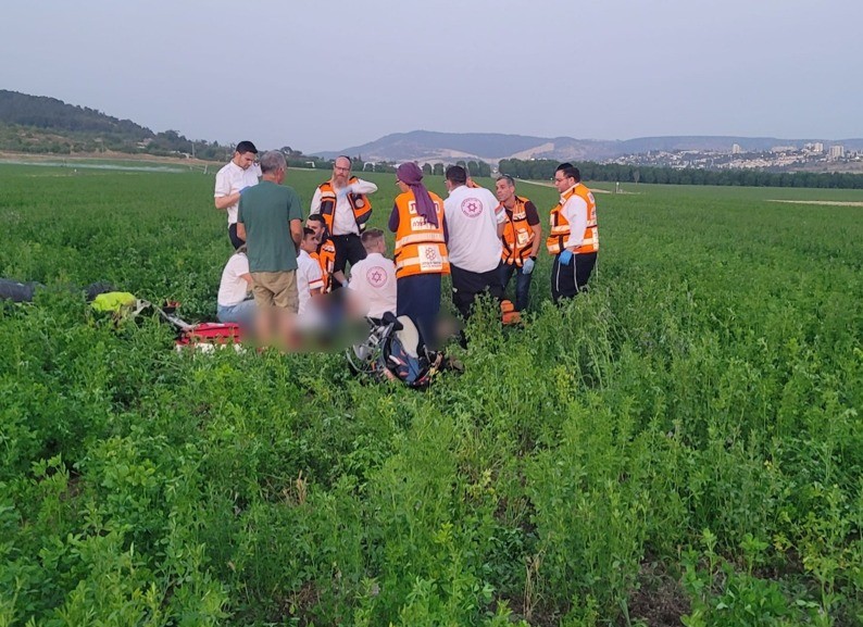 נקבע מותו של צנחן שהתרסק עם מצנח רחיפה סמוך לבית שמש