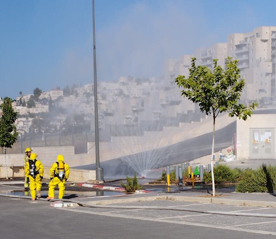 ירושלים: 20 נפגעים באורח קל בעקבות שאיפת חומר מסוכן בבריכה