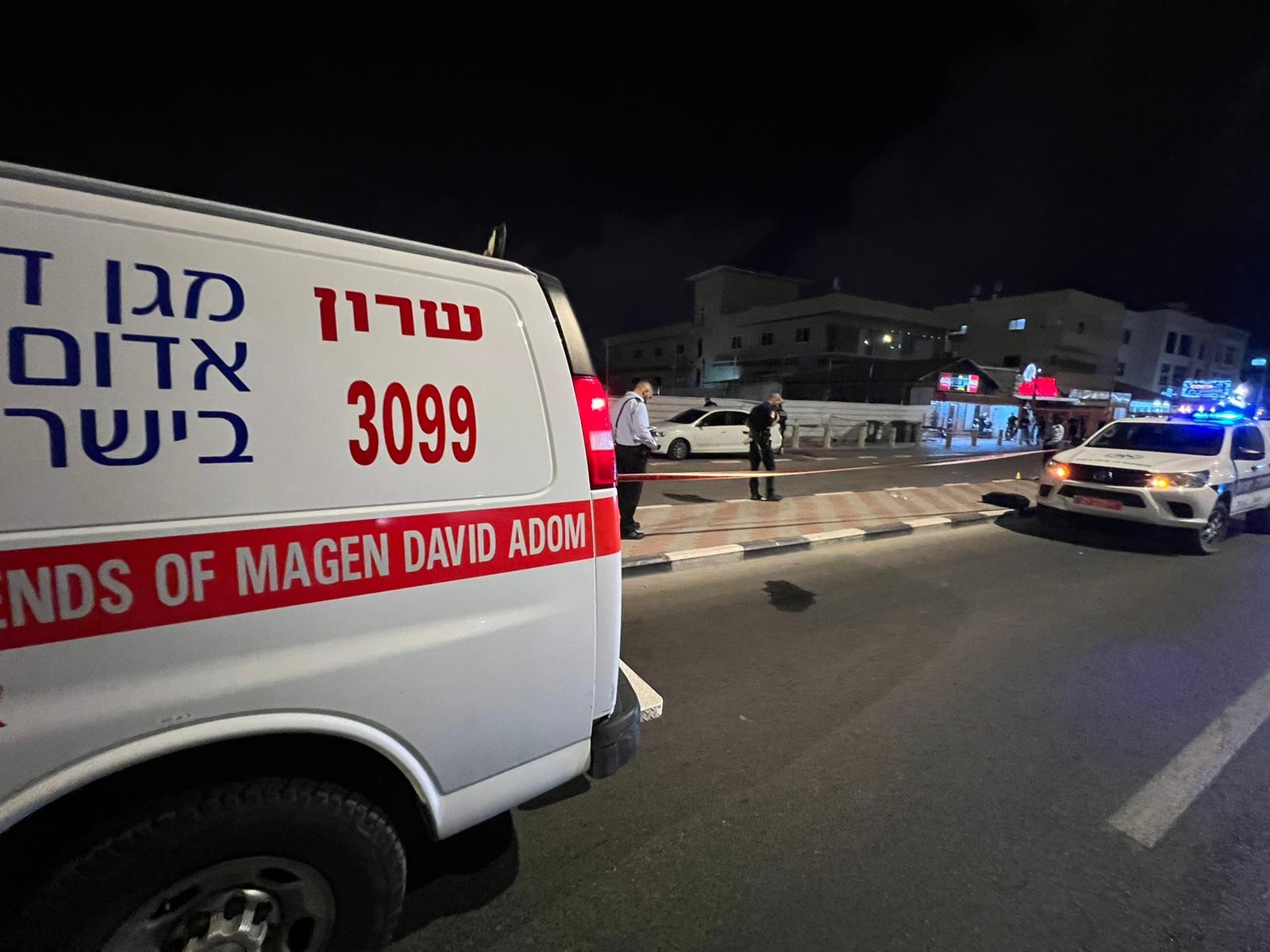 זירת האירוע בבאקה אל-ג'רביה. קרדיט: תיעוד מבצעי מד"א