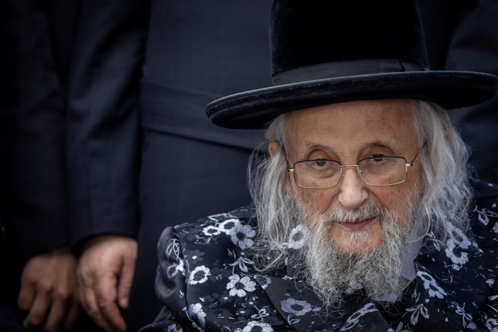 גאב"ד העדה החרדית, הרב יצחק טוביה וייס זצ"ל. צילום: יונתן זינדל, פלאש 90