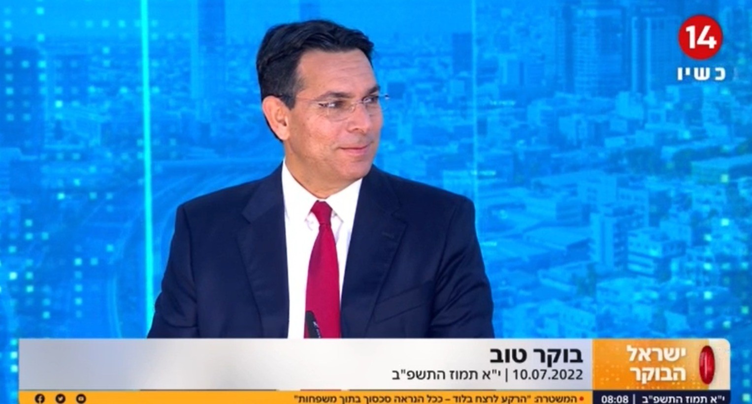 דני דנון: "הפלסטינים מזהים שיאיר לפיד חלש והם מנצלים את זה"
