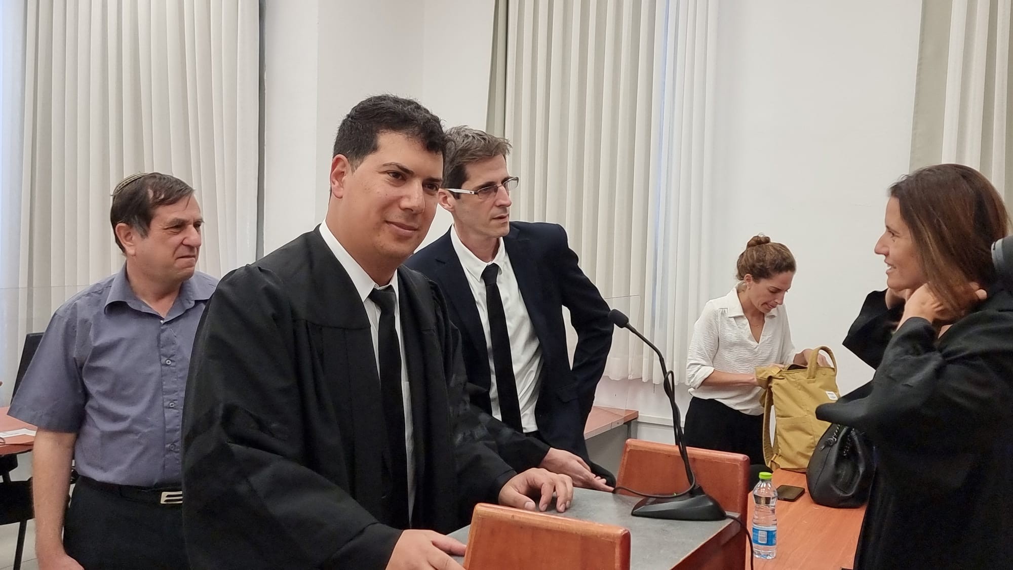 עורך הדין עמית חדד במשפט נתניהו. צילום: אברהם בלוך